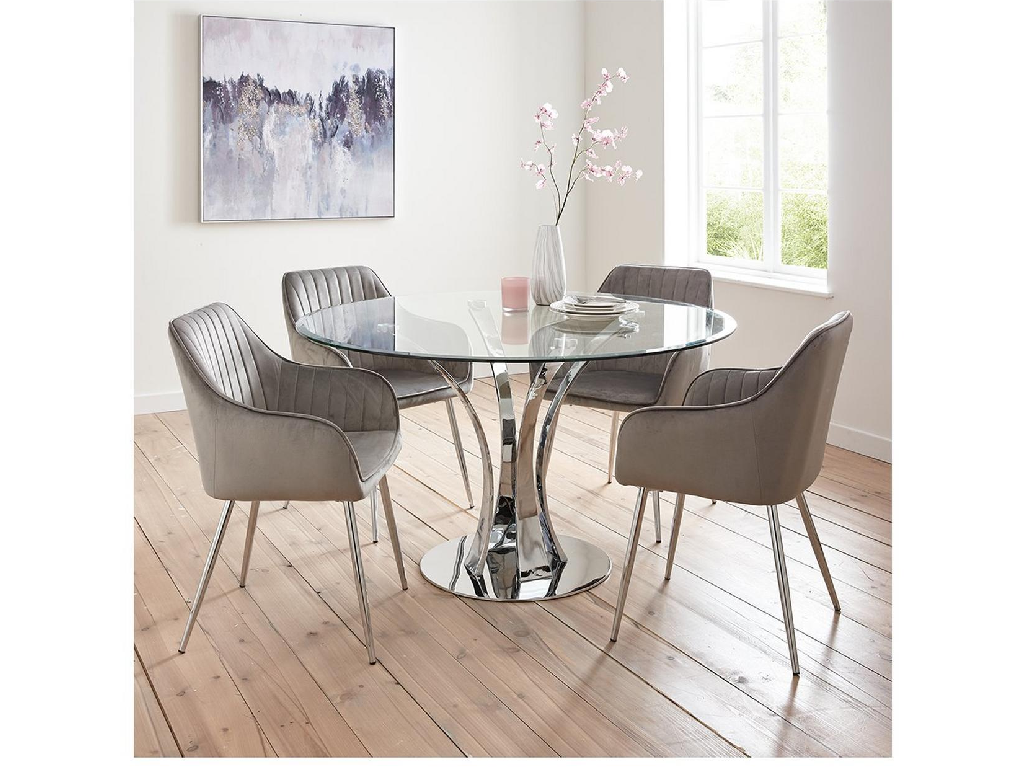 Alisha brass online legged dining chairs