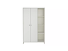 Seville 2 Door Open Shelf Wardrobe - White