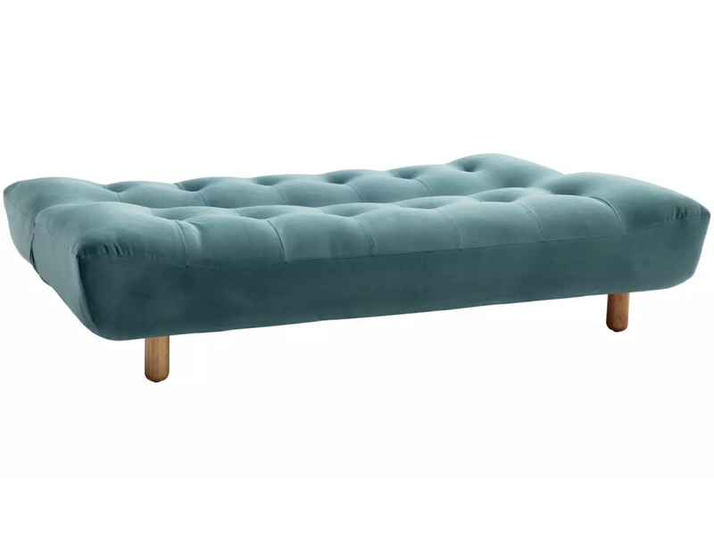 Habitat Kota 3 Seater Velvet Clic Clac Sofa Bed - Teal