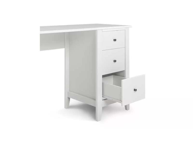 Habitat Minato 3 Drawer Office Desk - White