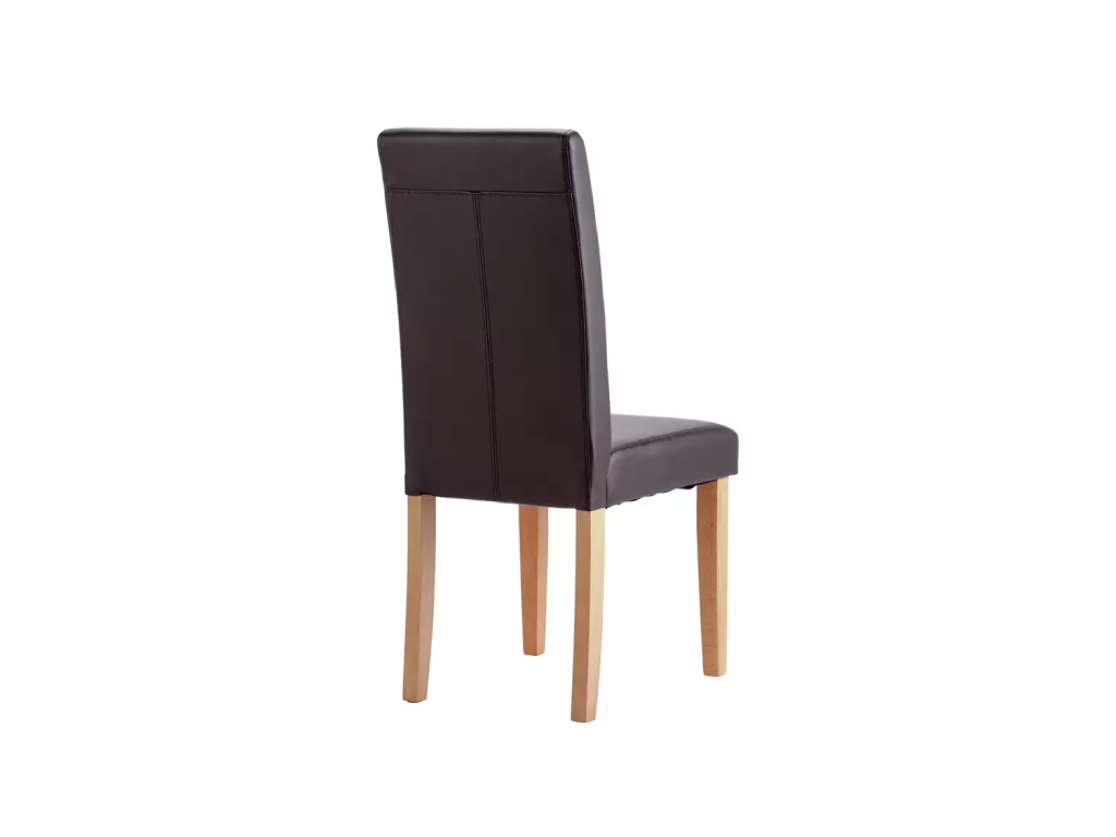 Pair of Midback Dining Chairs - Chocolate