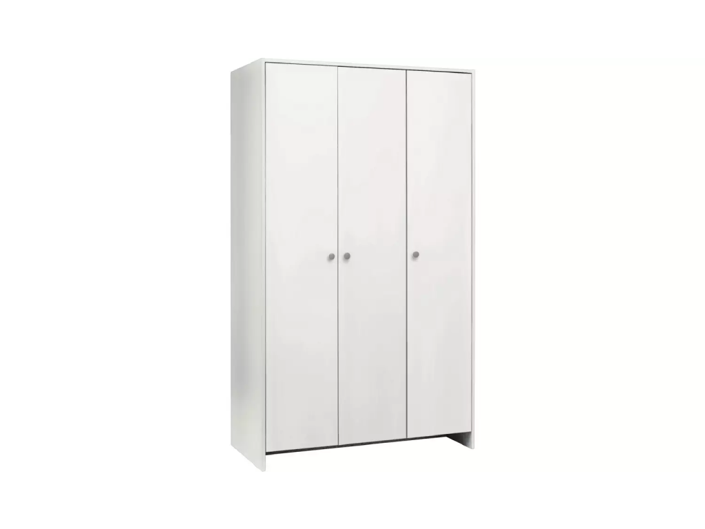 Seville 3 Door Wardrobe - White