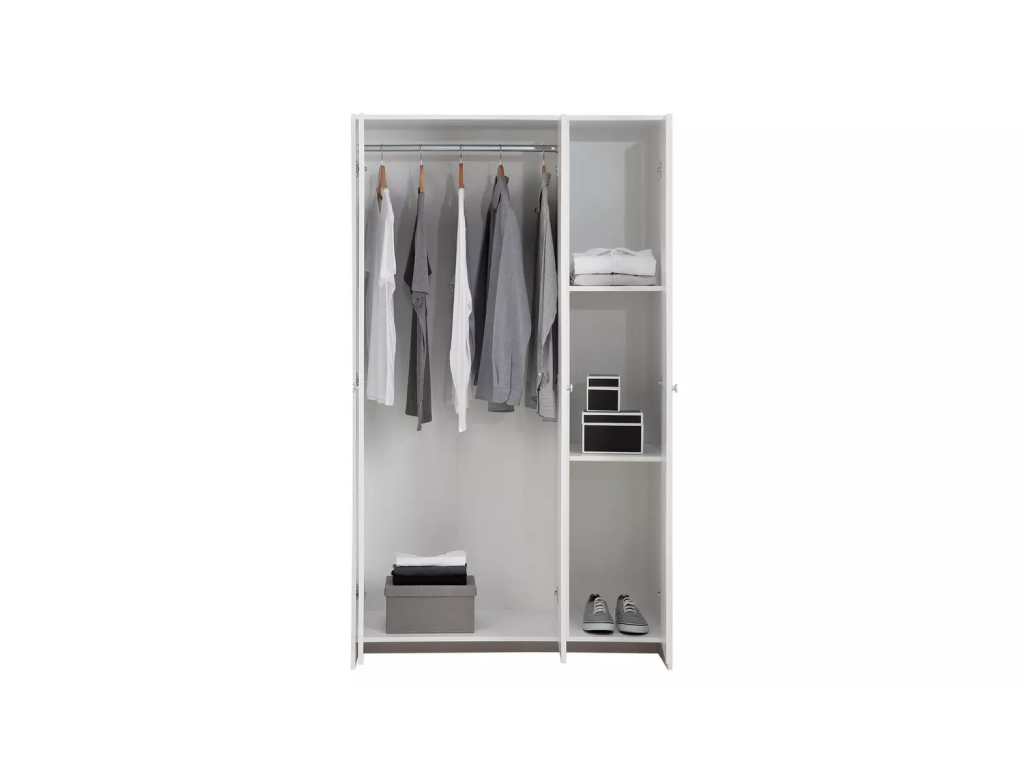 Seville 3 Door Wardrobe - White