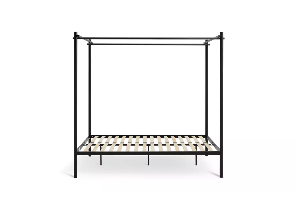 Habitat Akari 4 Poster Double Metal Bed Frame - Black (B-GRADE)