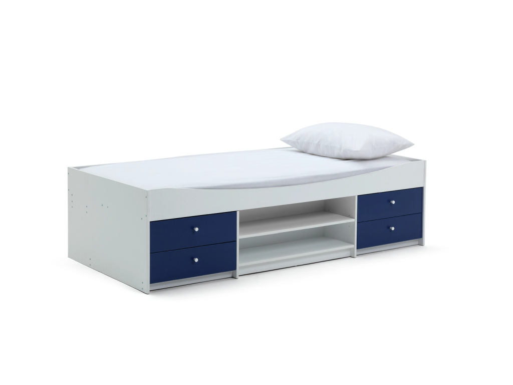 Malibu Storage Cabin Bed - Blue & White (B-GRADE)