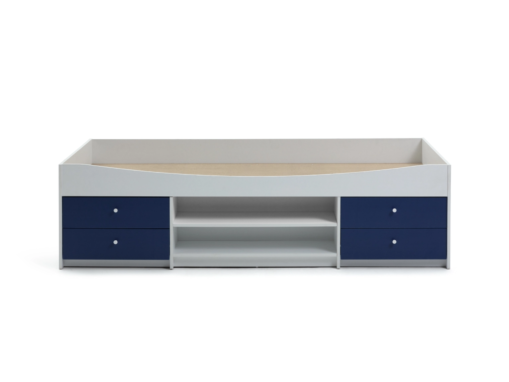 Malibu Storage Cabin Bed - Blue & White (B-GRADE)