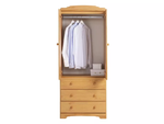 Nordic 2 Door 3 Drawer Wardrobe - Pine