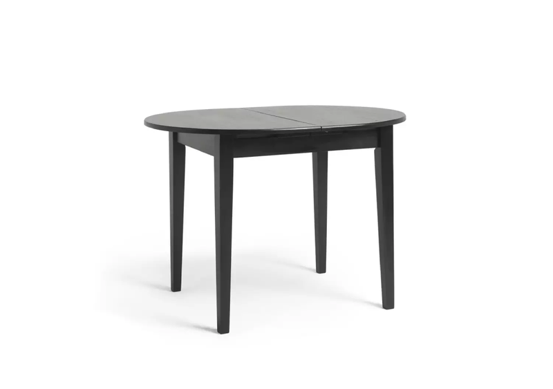 Banbury Extending Solid Wood Dining Table Only - Black 106-135cm