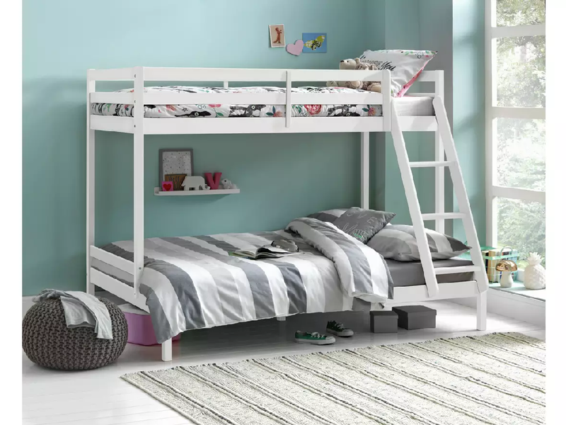 Kaycie Triple Bunk Bed Frame - White