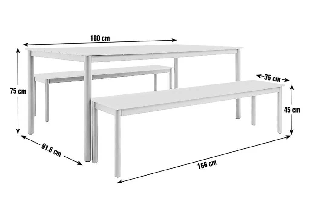 Habitat Loft Living 6 Seater Wooden Patio Set - Natural